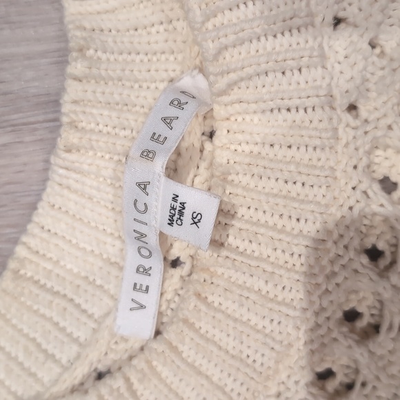 Veronica Beard Sade Ivory Sleeveless Knit Tank - Picture 11 of 12